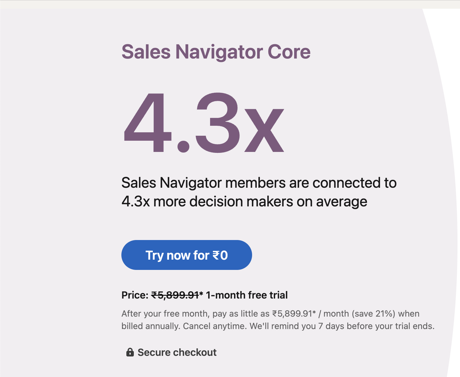 Sales Navigator Core Screenshot