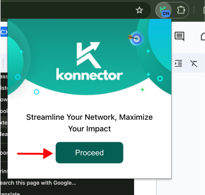 Konnector Proceed Indicator