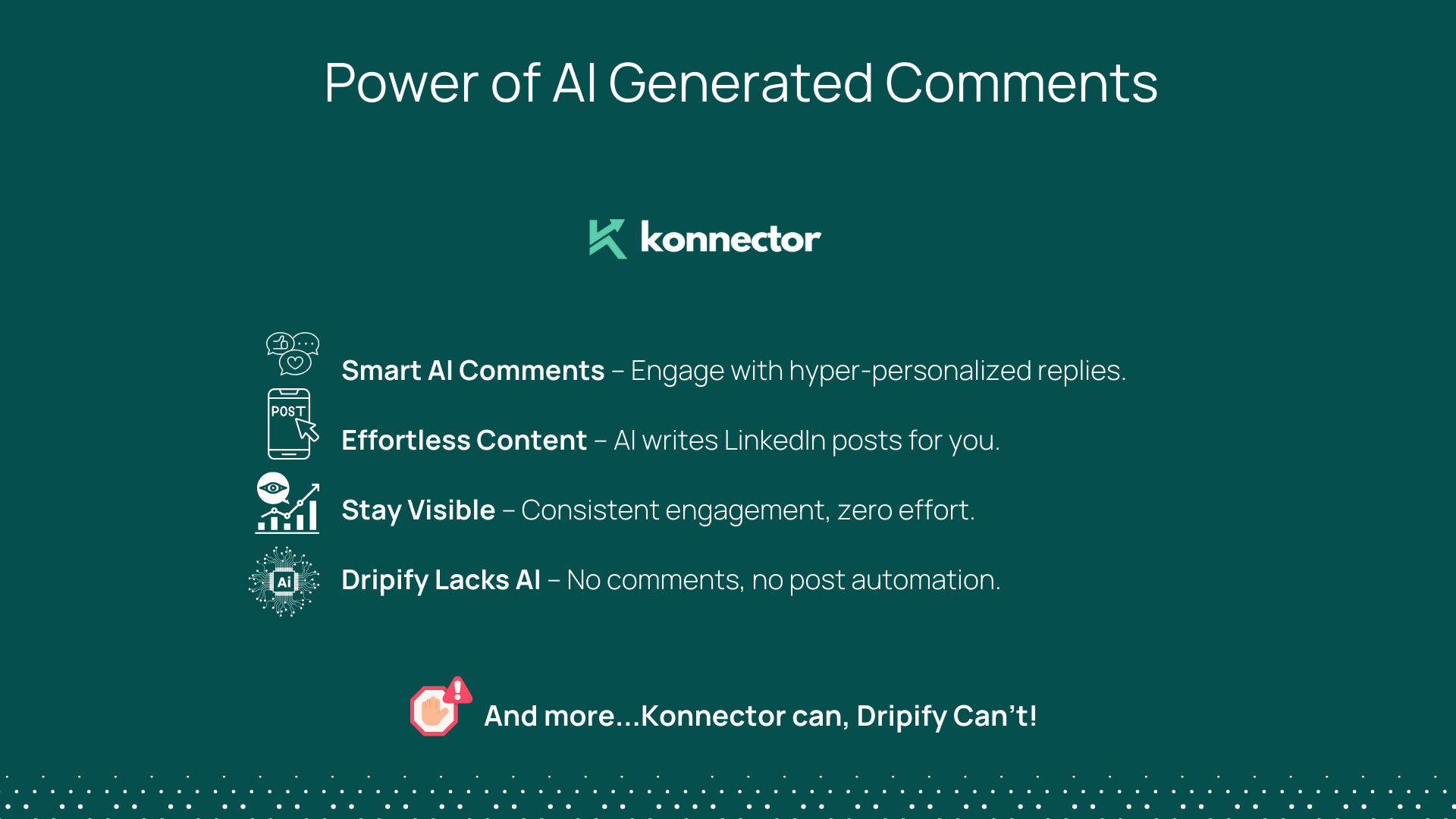 Konnector VS Dripify Platform Otomatisasi LinkedIn Sing Luwih Apik Konnector VS Dripify Platform Otomatisasi LinkedIn Sing Luwih Apik