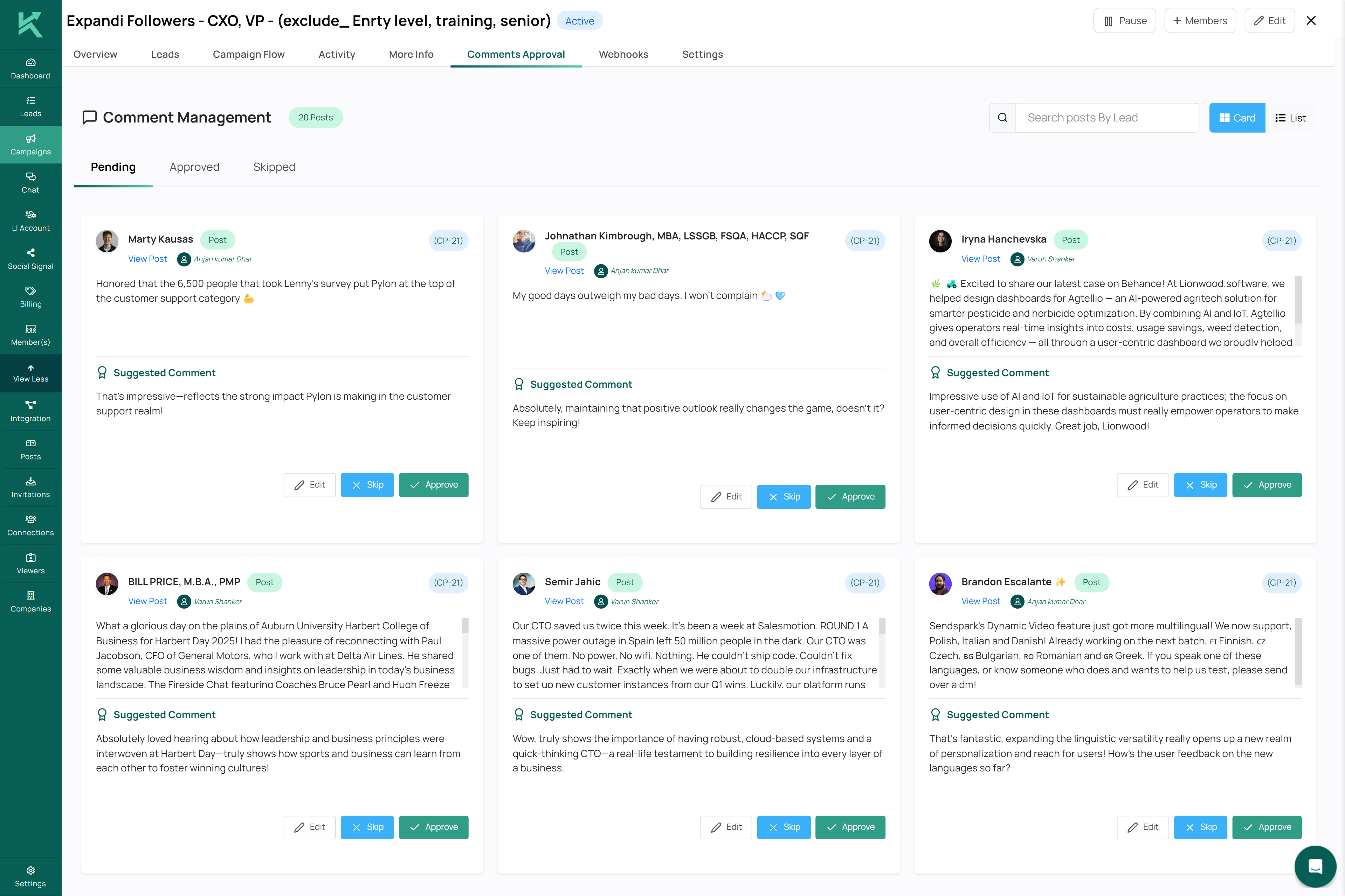 LinkedIn automation