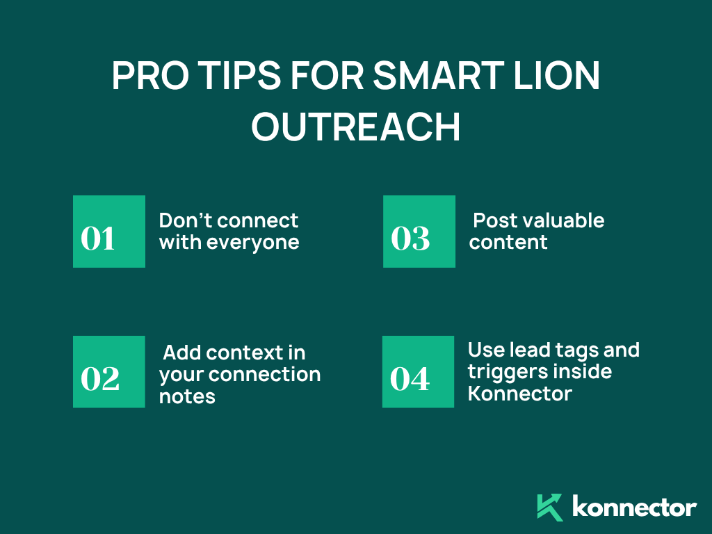 lion on linkedin