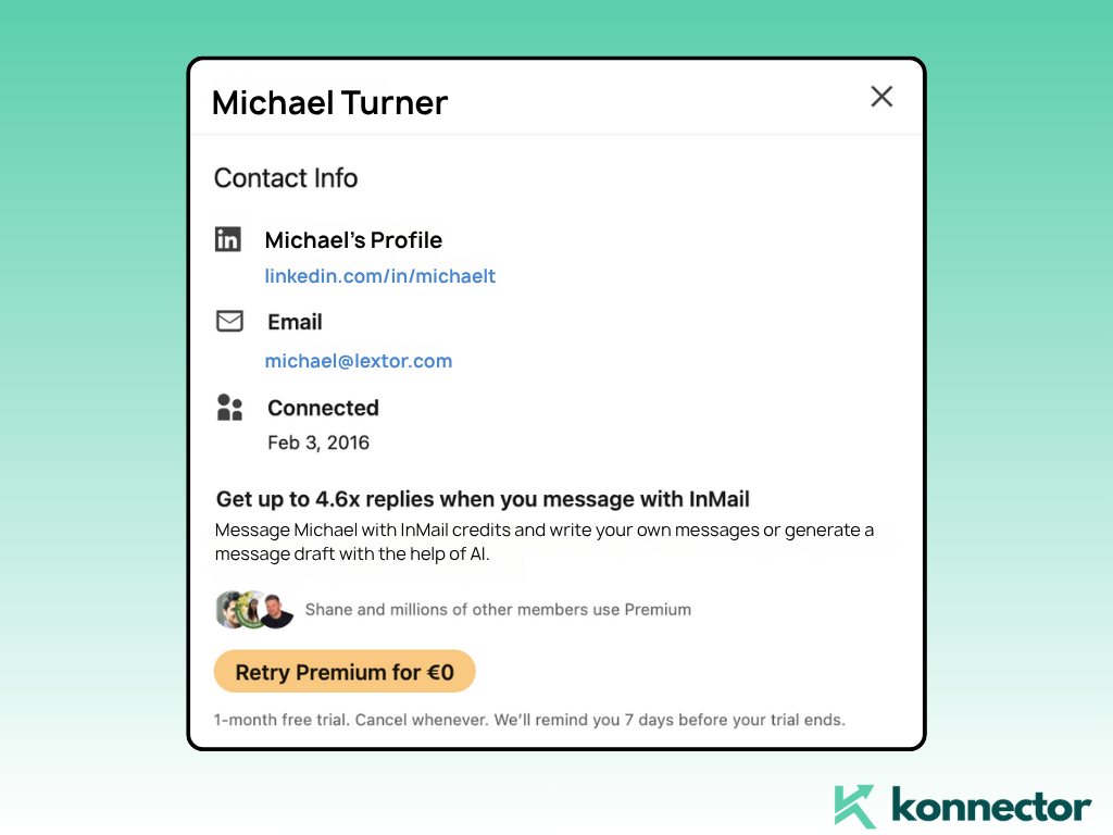 Email IDs from LinkedIn